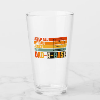 Verre Je garde toutes mes blagues de papa dans une base