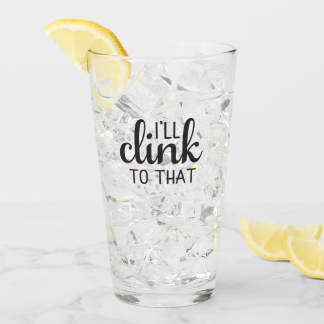 Verre Je m'accroche à ça (Devant glace)