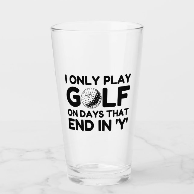 Verre Je Ne Joue Que Du Golf (Devant)