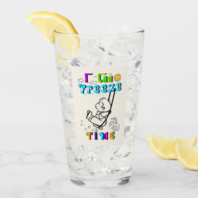 Verre Je peux geler le temps (Devant glace)