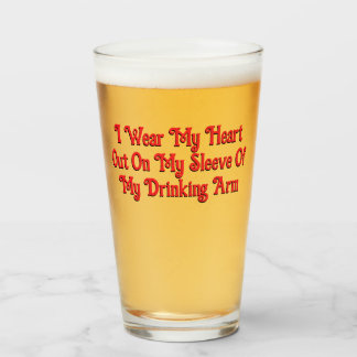 Verre JE PORTE MON CŒUR par Jeff Willis Artiste