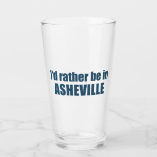 Verre Je préférerais être à Asheville Caroline du Nord