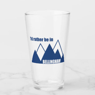 Verre Je préférerais être à Bellingham Washington Mounta