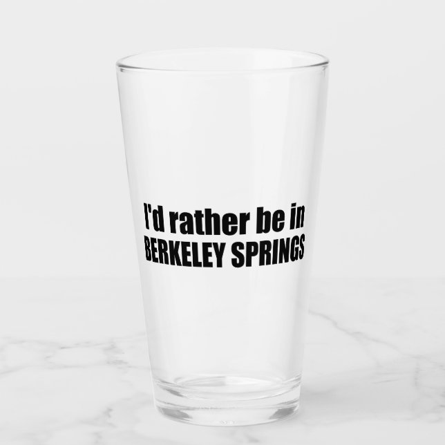 Verre Je préférerais être à Berkeley Springs West Virgin (Devant)