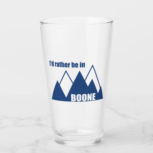 Verre Je préférerais être à Boone North Carolina Mountai (Devant)