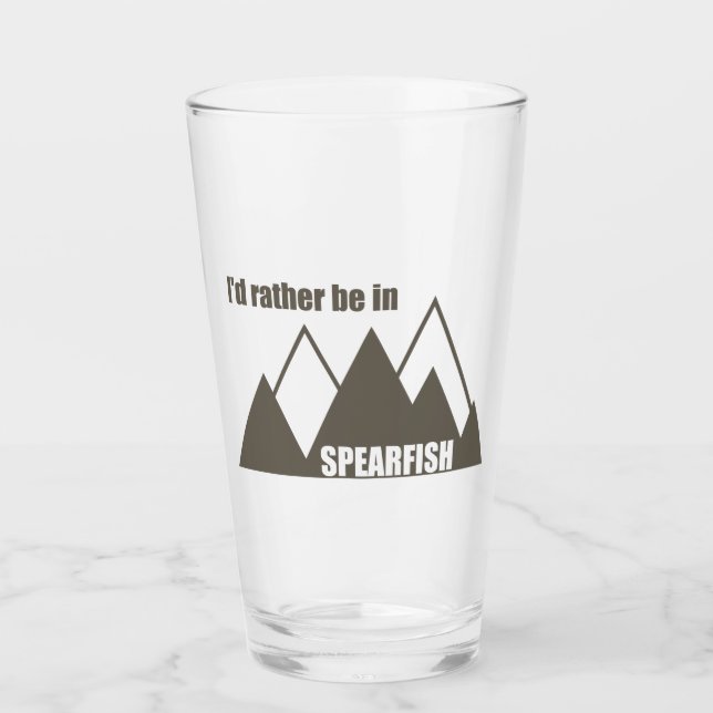 Verre Je préférerais être à Spearfish, dans le Dakota du (Devant)