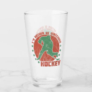 Verre Je préférerais regarder le hockey