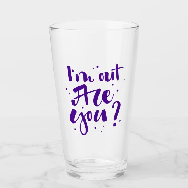 Verre Je suis dehors, tu es là ? (Devant)