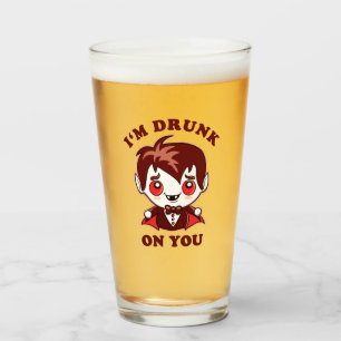 Verre Je suis ivre de toi   Déclaration d'amour Vampire 