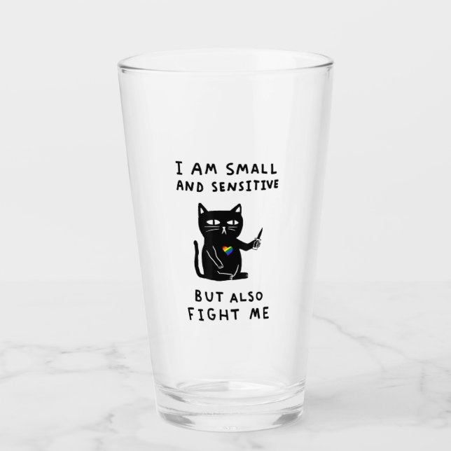 Verre je suis petite et sensible, mais aussi me combattr (Devant)