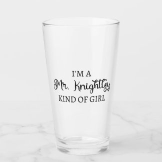 Verre Je suis une fille de M. Knightley