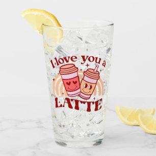 Verre Je T'Aime Un Latte   Pun Coupe De Café Cute