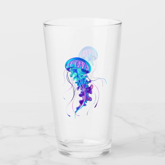 Verre Jellyfish éclatante couleur (Devant)