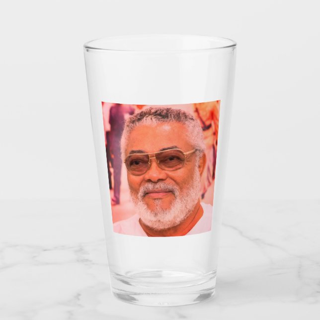 Verre Jerry Rawlings, J.J. Rawlings, Président du Ghana (Devant)