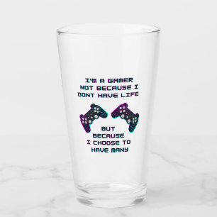 Verre Jeu cool Dire Jeux Vidéos Gamepad Gamer