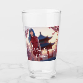 Verre Jeune Cheongsam Beauté Poster pour le Nouvel An ch