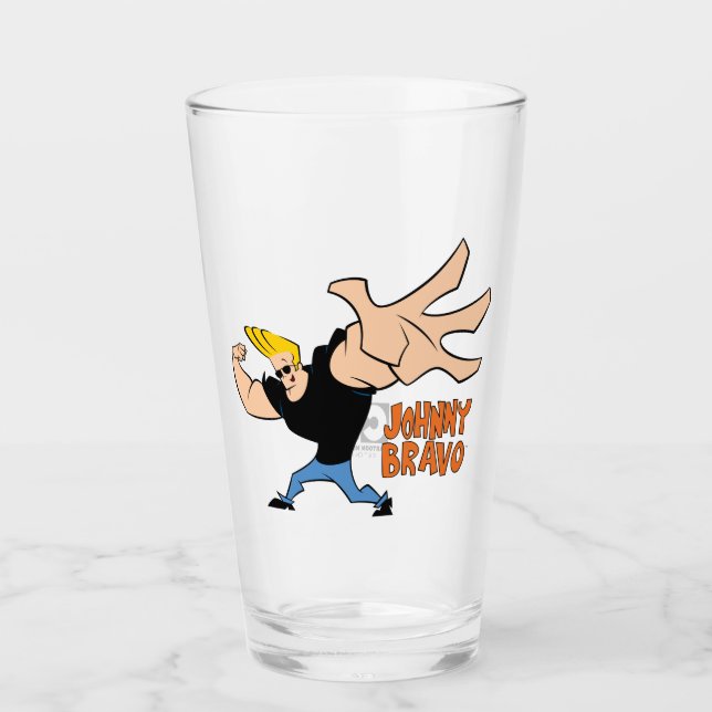 Verre Johnny Bravo Pose Iconique (Devant)
