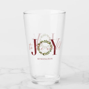 Verre Joie élégante à la couronne mondiale de Noël