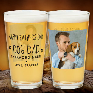 Verre Joli animal de compagnie photo Chien papa Fête des
