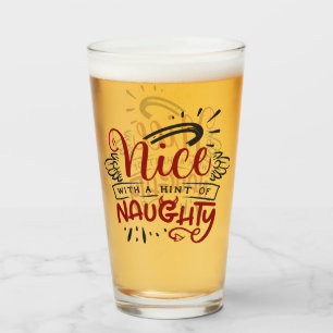 Verre Joli avec une touche de coquin   Joyeuses Fêtes de