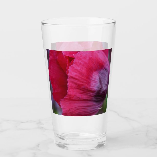 Verre Joli Poppy rose et violet (Devant)