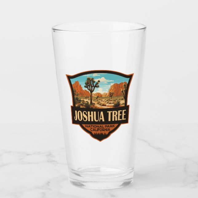 Verre Joshua Tree National Park Illustration Retro (Devant)