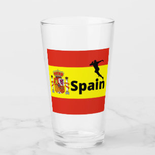 Verre Joueur espagnol de football Glass
