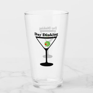 Verre Jour de Pickleball Dîner Martini Pickleball Olive