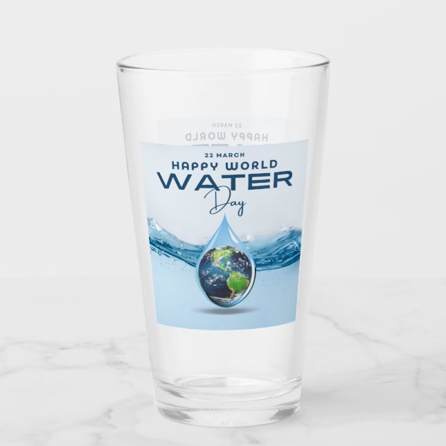 Verre Journée mondiale de l'eau (Devant)