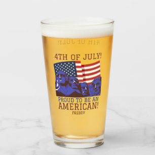 Verre Joyeux 4 juillet fête de l'Indépendance