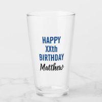 Joyeux Anniversaire Typographie Moderne Pint Bière