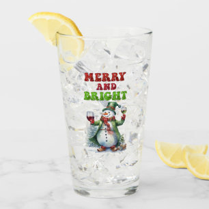 Verre Joyeux bonhomme de neige