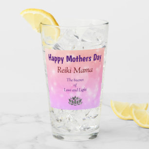 Verre Joyeux Fête des mères Reiki Mama design
