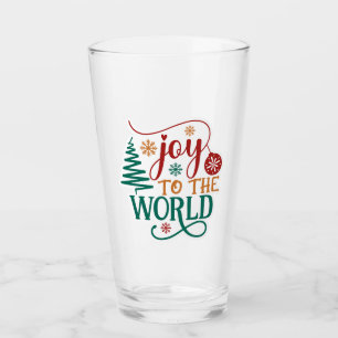 Verre Joyeux 'Joie au Monde' Noël