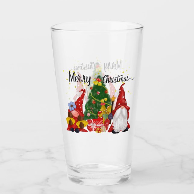 Verre Joyeux Noël Gens Glass (Devant)
