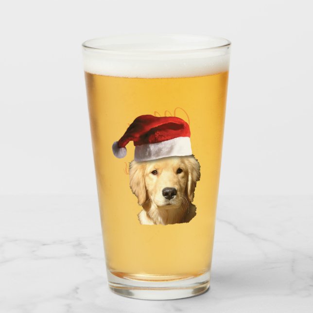 Verre Joyeux Noël Père Noël (Devant (rempli))