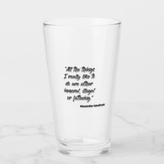 Verre JSR "Toutes les choses que j'aime vraiment