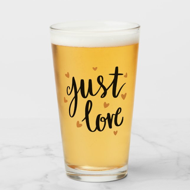 Verre Juste l'amour (Devant (rempli))