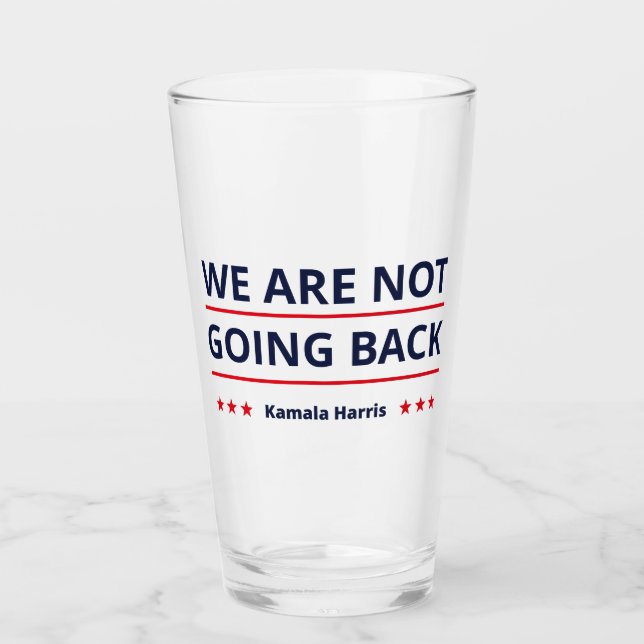 Verre Kamala Harris - Nous Ne Retournons Pas II (Devant)