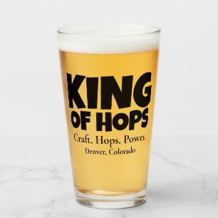 Verre King of Hops - Craft Hops Power Custom