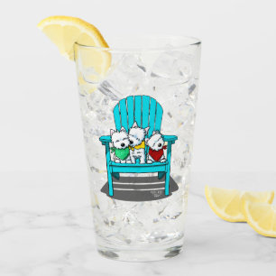 Verre KiniArt Beach Westies