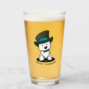 Verre KiniArt Westie Terrier St. Paddy's