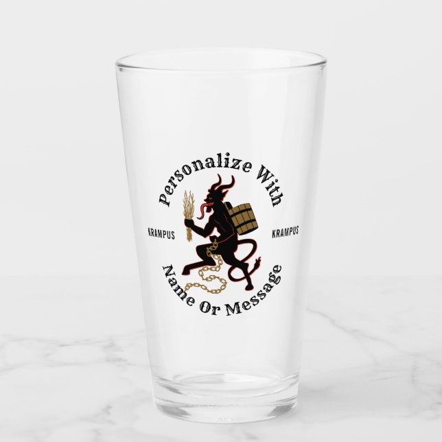 Verre Krampus personnalisé (Devant)