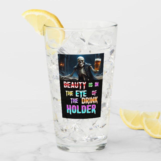 Verre La Beauté Est Dans L'Oeil Du Porte-Boissons (Devant glace)
