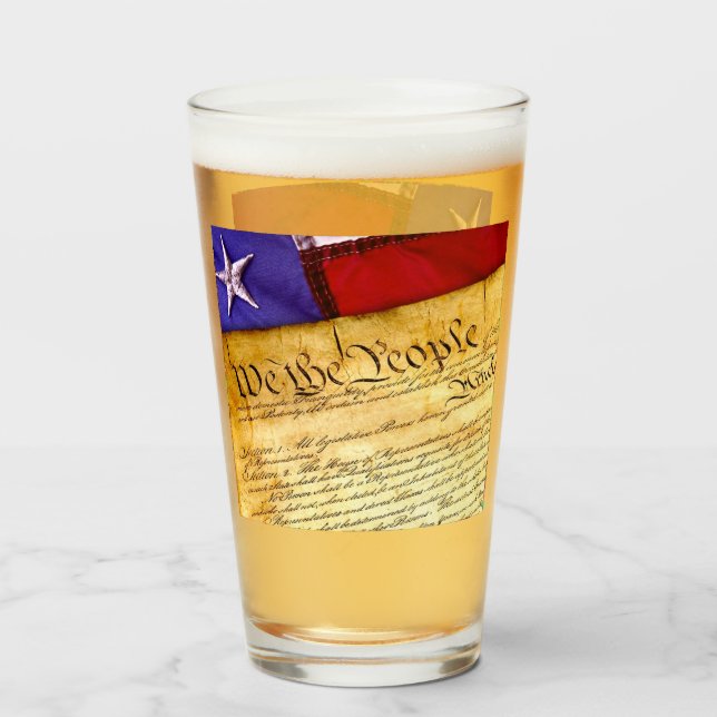 Verre La Constitution américaine (Devant (rempli))