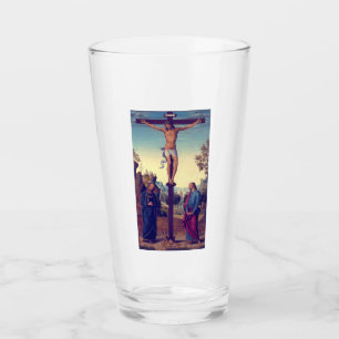 Verre La Crucifixion avec la Vierge par Pietro Perugino