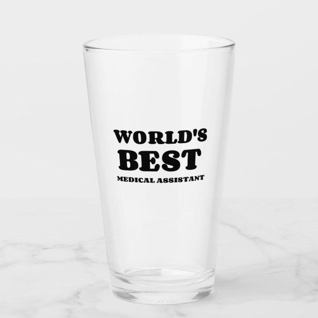 VERRE LA MEILLEURE ASSISTANTE MÉDICALE DU MONDE (Devant)