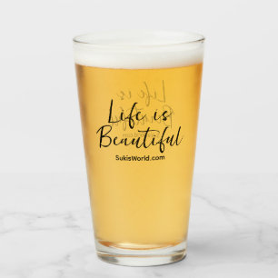 Verre La vie est belle Blog Marque site