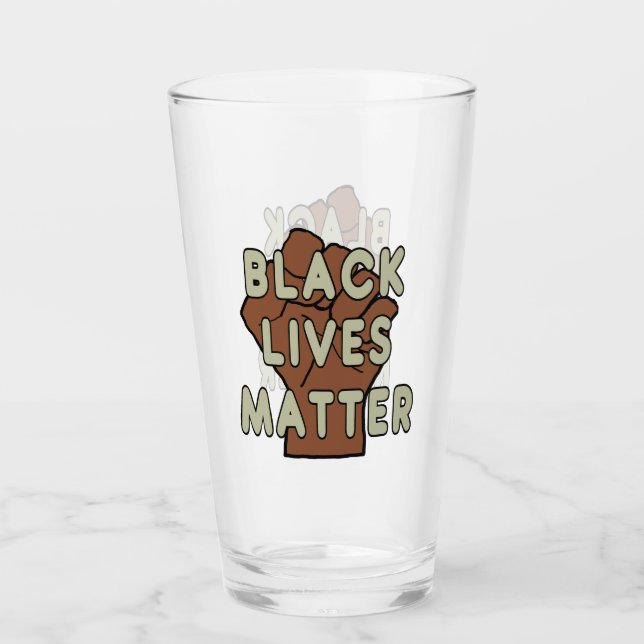 Verre La vie noire importe (Devant)