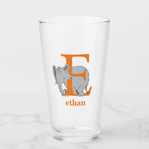 Verre L'ABC de Dr Seuss : Lettre E - Orange Ajoutez vo